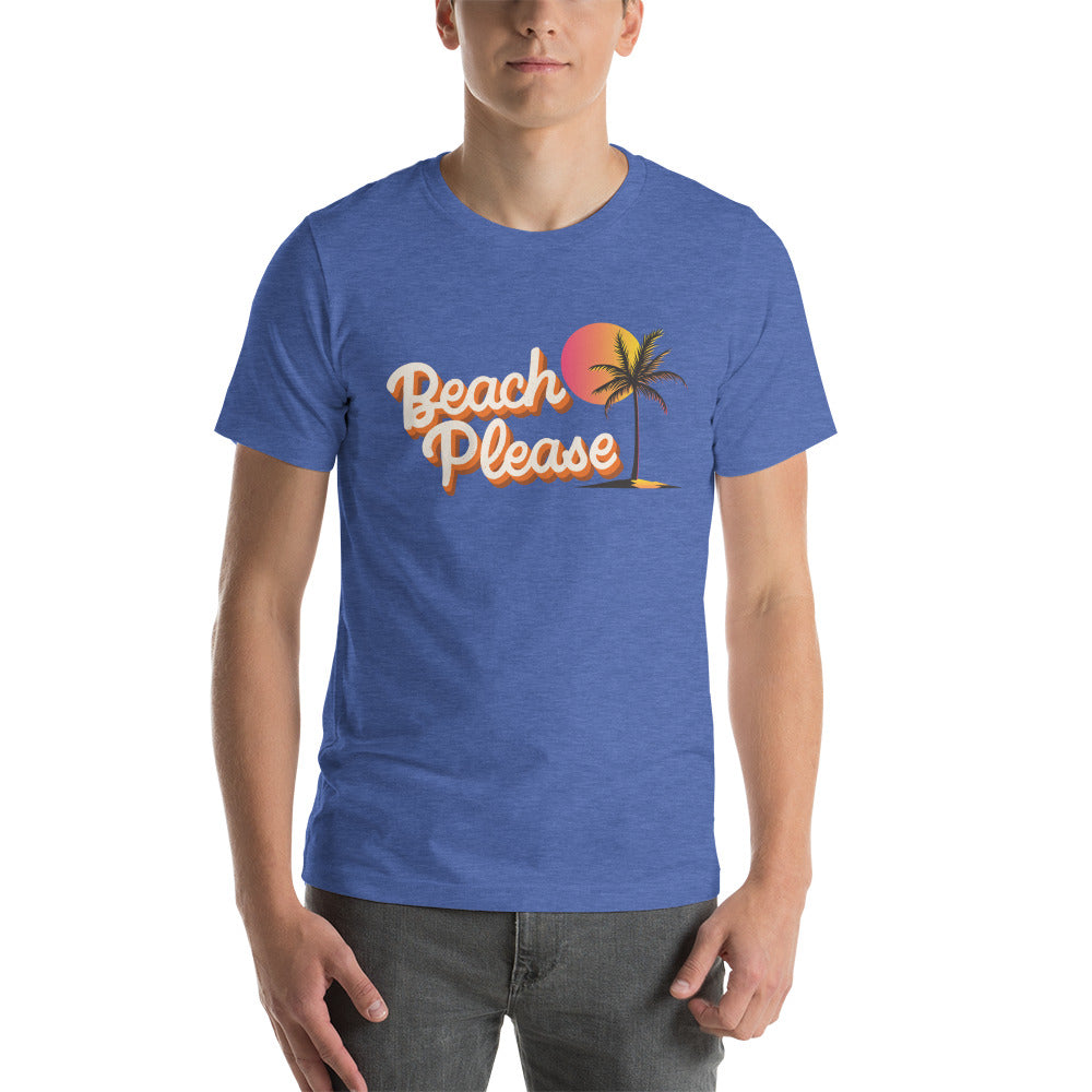 Beach Please PALM, Beach Vacation shirts, Sunshine, Summer trip, Ocean Vacation, Family Trip, Unisex t-shirt