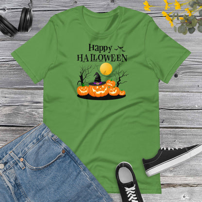 Happy Halloween, Halloween Hat, Halloween Witch Pumpkins, Spooky, Matching Family Halloween Outfits Unisex t-shirt