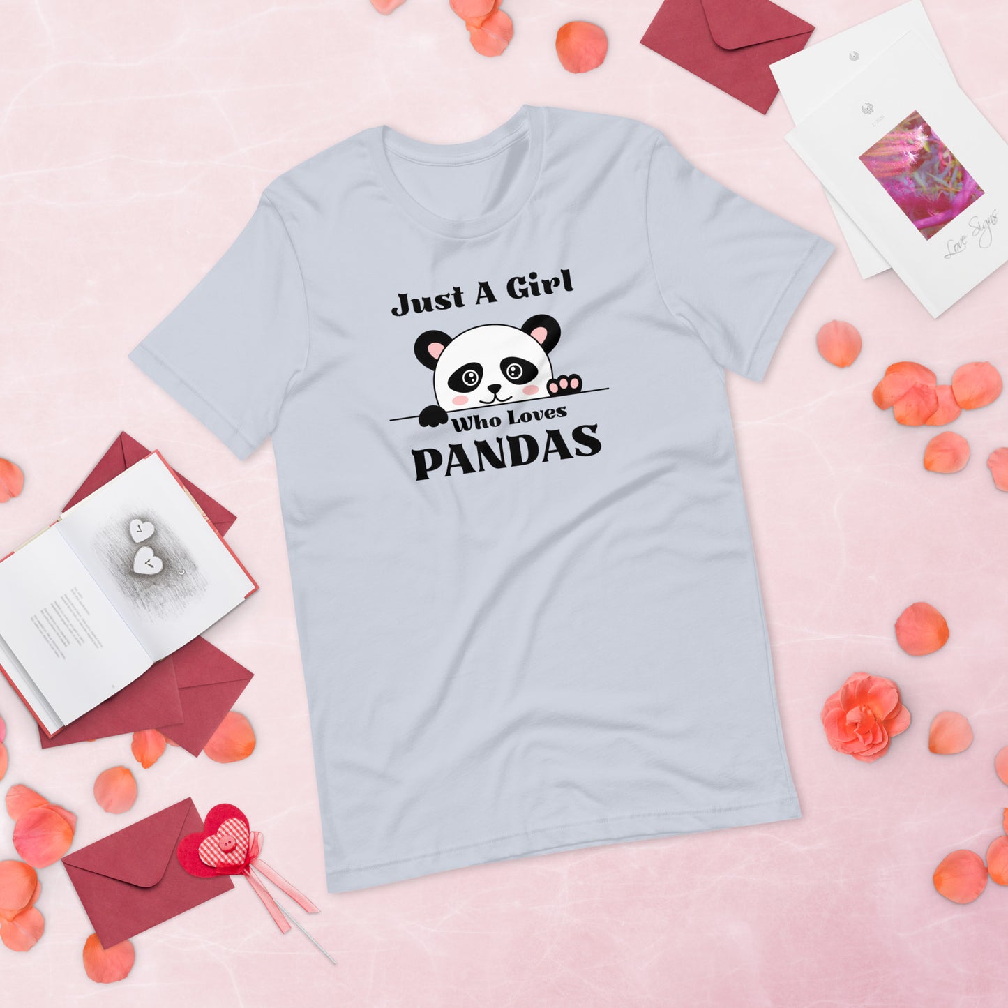 Panda Shirt, Just a Girl Who Loves Pandas, Funny Panda Shirt, Panda Lover Shirt,  Funny Shirt, Cute Panda Unisex t-shirt