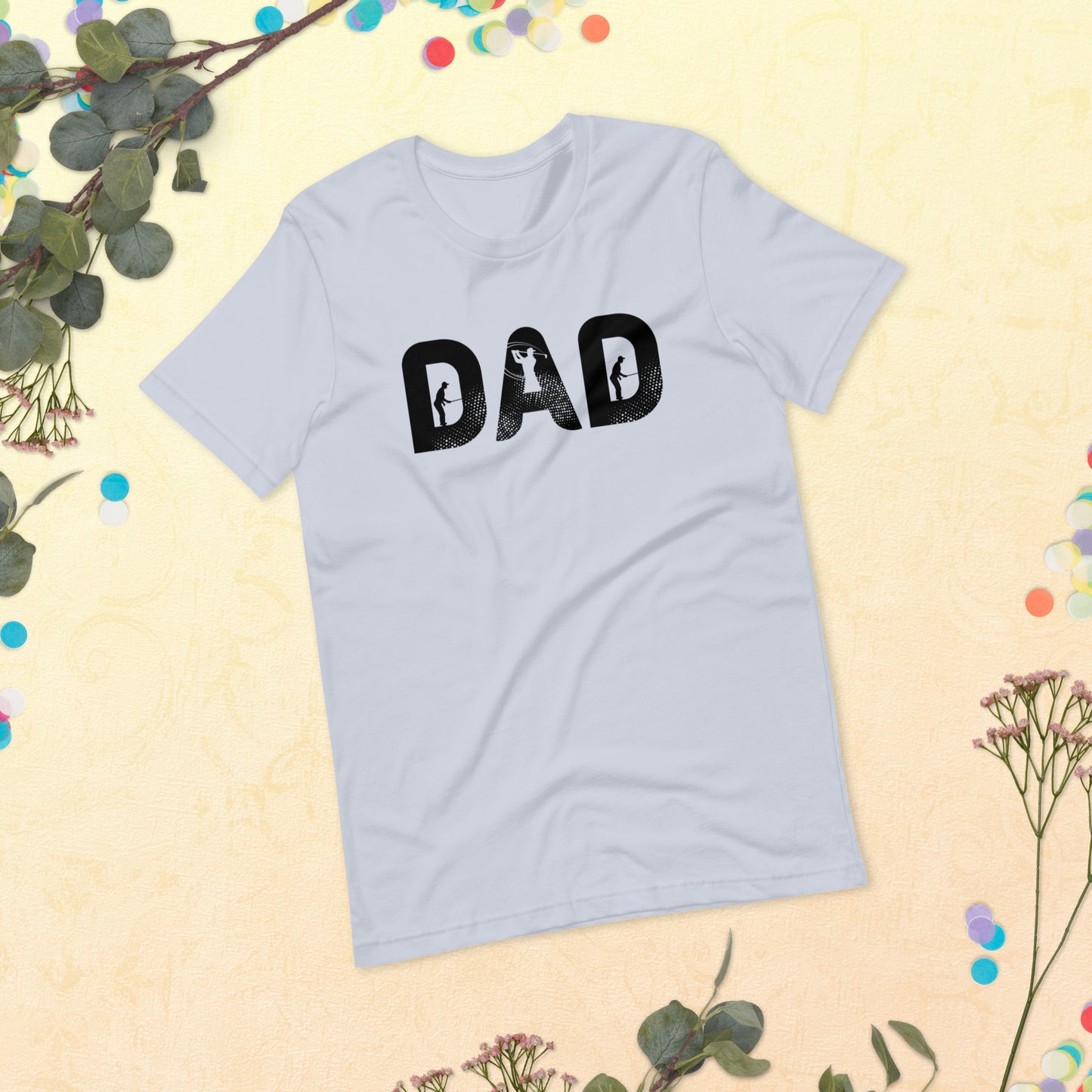 Golf Dad Shirt, Men Golf Daddy Top, Dad Golfing Party Shirt, Matching Family Golfing Unisex t-shirt