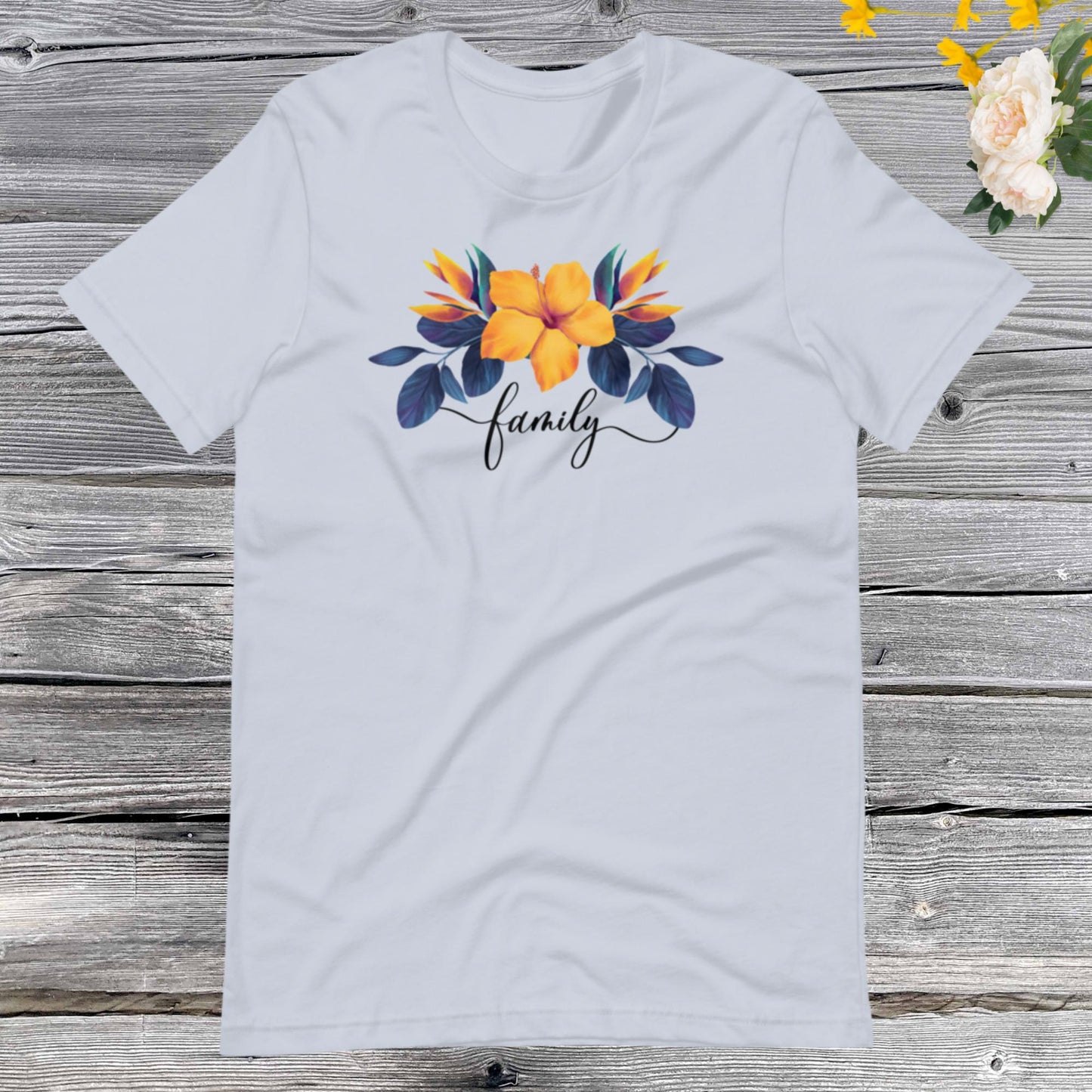 Watercolor Flower Family Shirt, Trendy Cute Watercolour Floral Unisex t-shirt