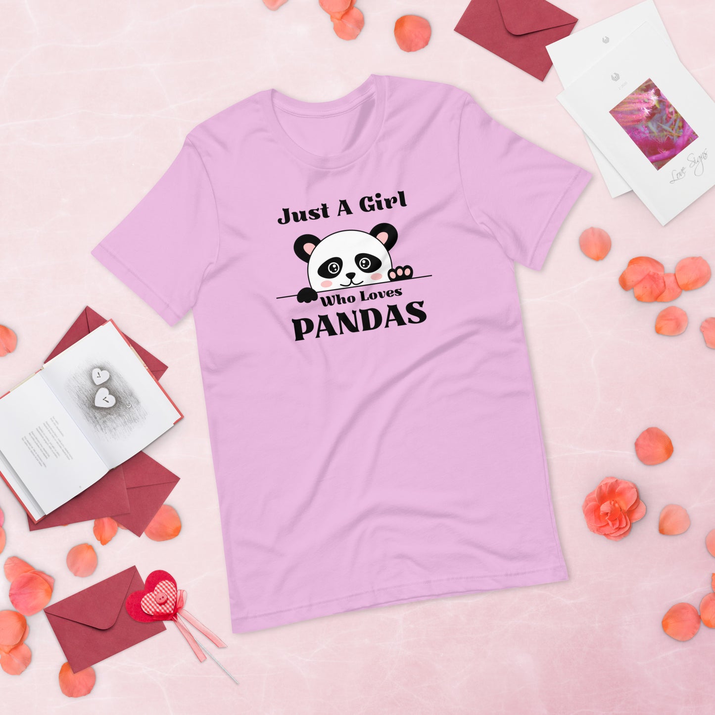 Panda Shirt, Just a Girl Who Loves Pandas, Funny Panda Shirt, Panda Lover Shirt,  Funny Shirt, Cute Panda Unisex t-shirt