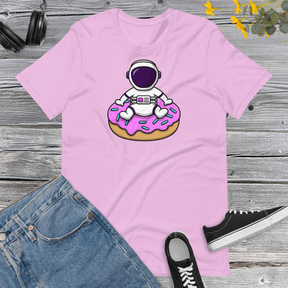 Astronaut Donutm, Donut Lover,  Cute Astronaut Shirt, Sweet Lover Shirt, Donut Party Day Unisex t-shirt
