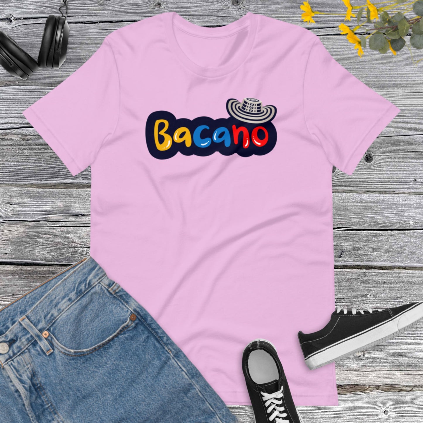 Bacano Colombian Sayings/Dichos,  I Love Colombia, Colombian, Latina Tee, Latino Tshirt, Colombia Traveler Top  Unisex t-shirt