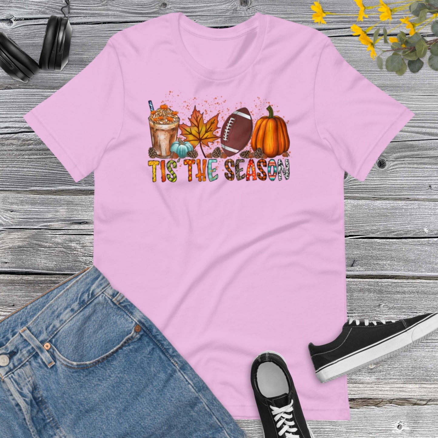 Tis the season, Football Lover, Leopard Pumpkin Season, Football design, Hello Fall, Pumpkins Unisex t-shirt