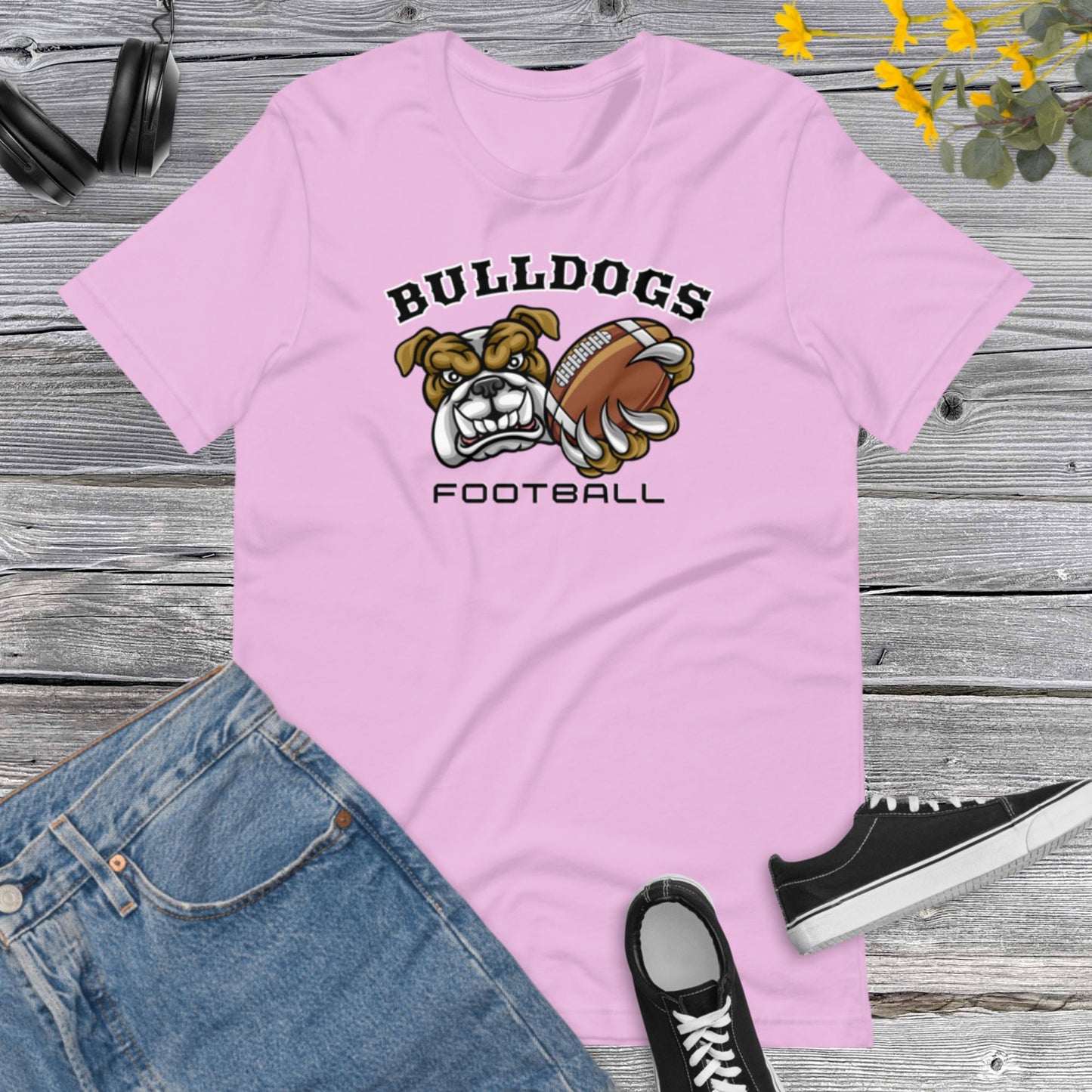 Bulldog American Football, Football Season, Bulldogs Lover, Sports Team, Bulldogs Football Unisex t-shirt