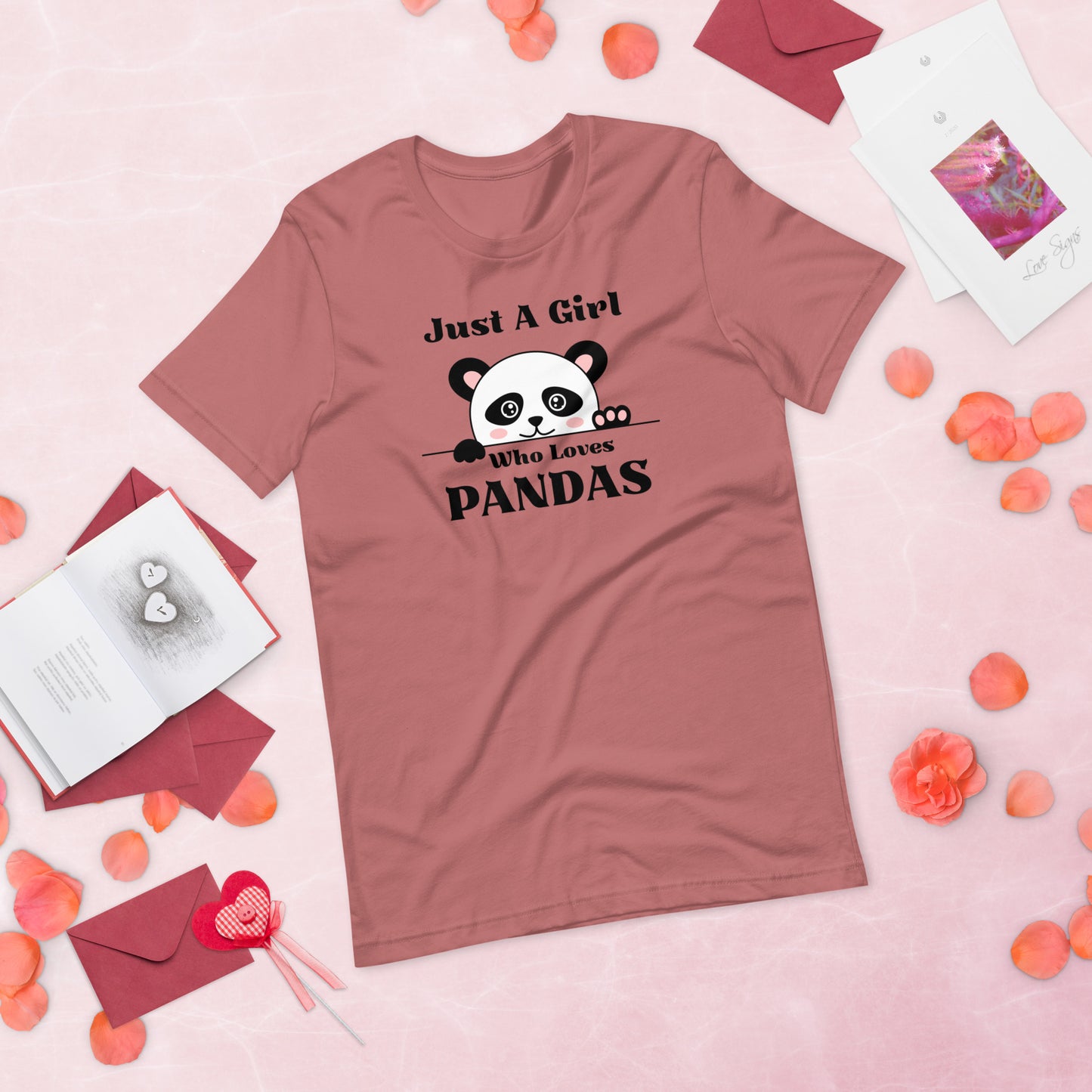 Panda Shirt, Just a Girl Who Loves Pandas, Funny Panda Shirt, Panda Lover Shirt,  Funny Shirt, Cute Panda Unisex t-shirt