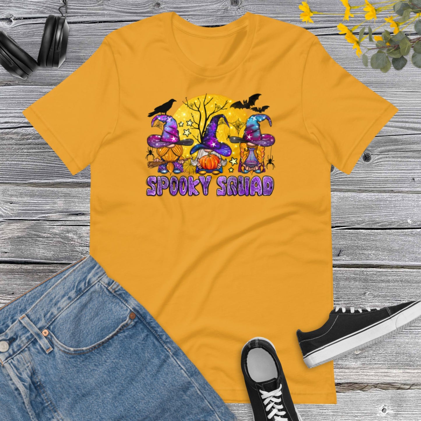 Spooky Squad, Halloween Witch Gnomes, Halloween Gnomes, Western Halloween Unisex t-shirt