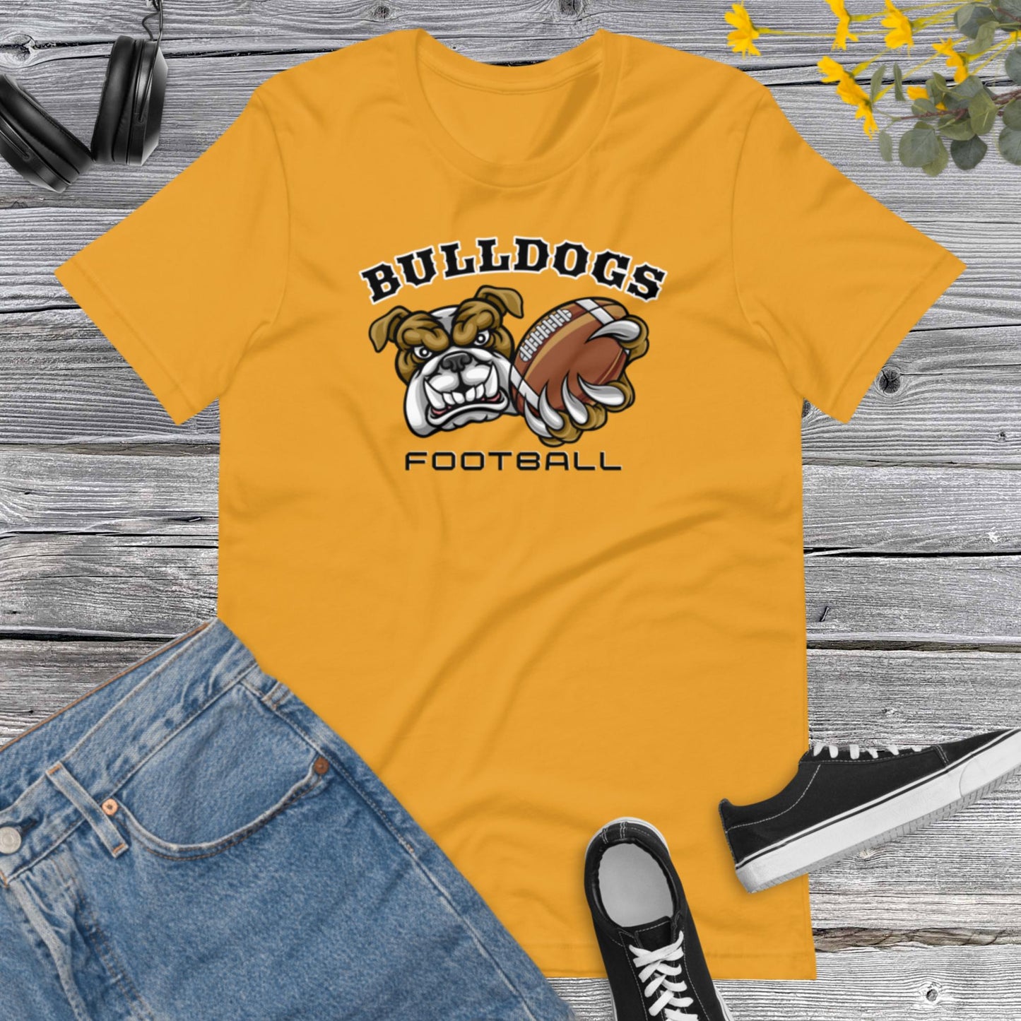 Bulldog American Football, Football Season, Bulldogs Lover, Sports Team, Bulldogs Football Unisex t-shirt