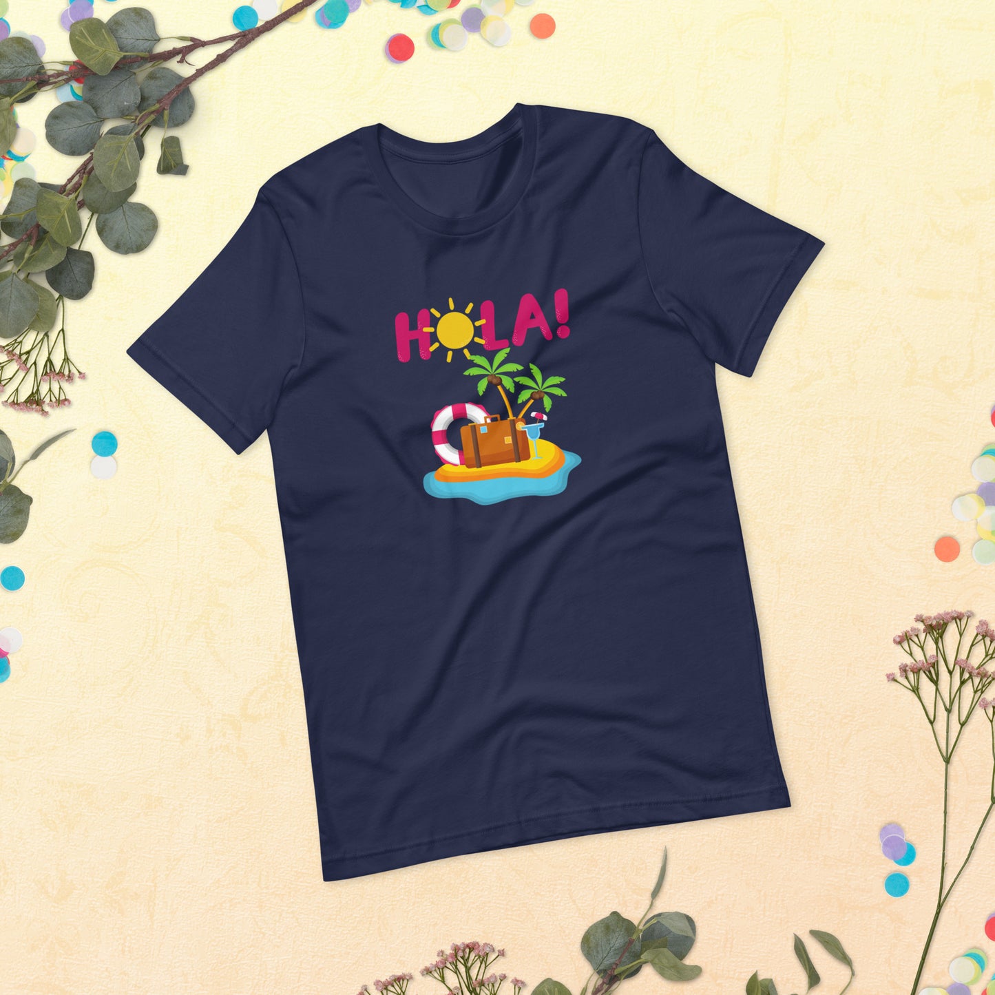 HOLA VERANO Summer T-Shirt, Beach Vacay Shirt, Summertime Shirt, Beach Trip Tee, Vacation Shirt, Beach Shirt, Unisex t-shirt