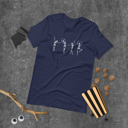 Dancing Skeletons Halloween T-Shirt, Ballerina Halloween Skeletons, Funny Dancing Skeleton Unisex t-shirt