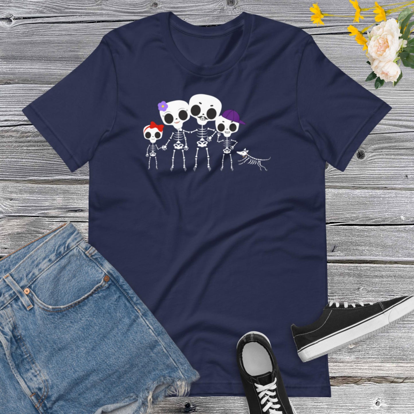 Family Skeleton Halloween Shirt,  Cute Funny Halloween, Matching Family Halloween OutfitsUnisex t-shirt