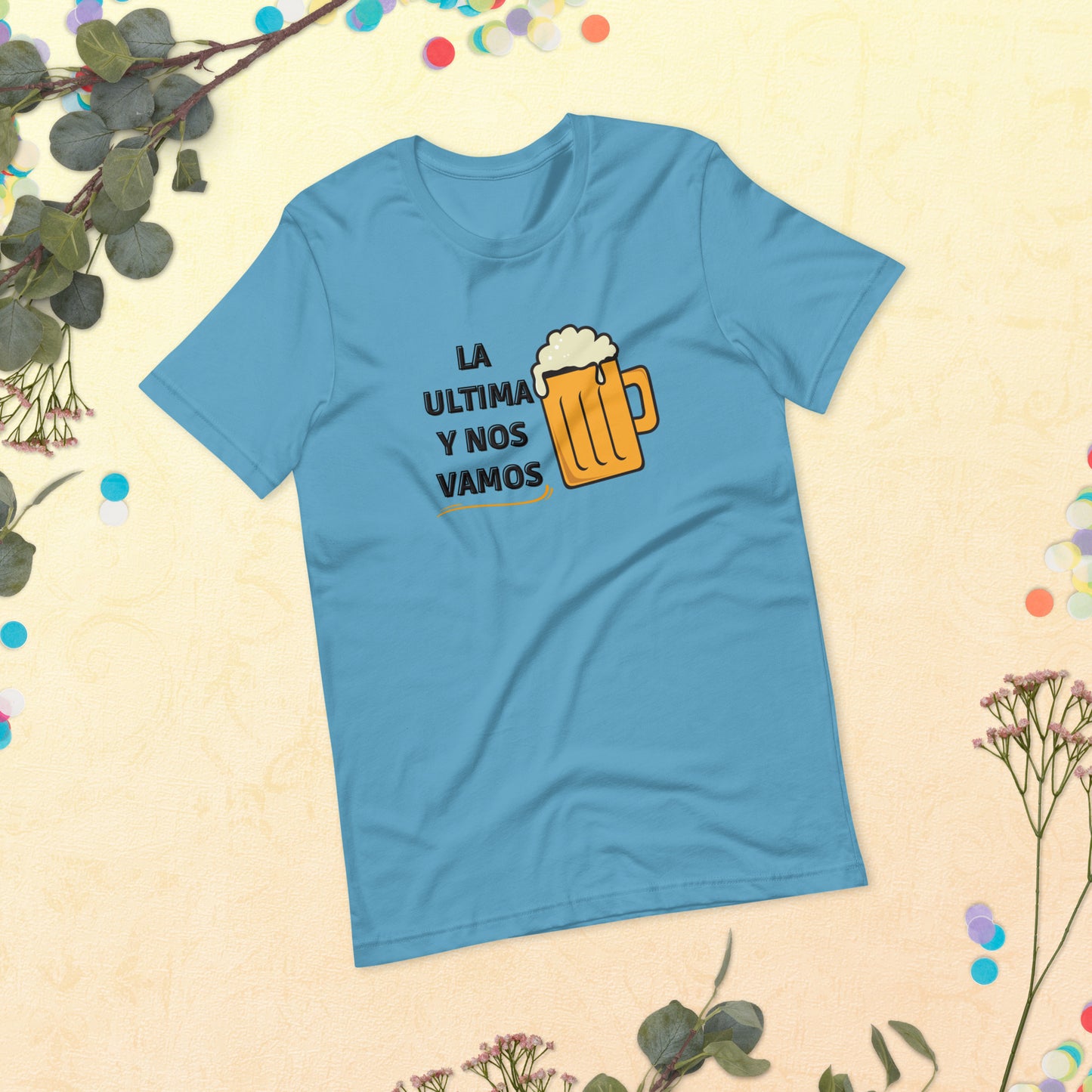 La ultima y nos Vamos, Beer shirt, Venezuela shirt, I Love shirt, Unisex t-shirt