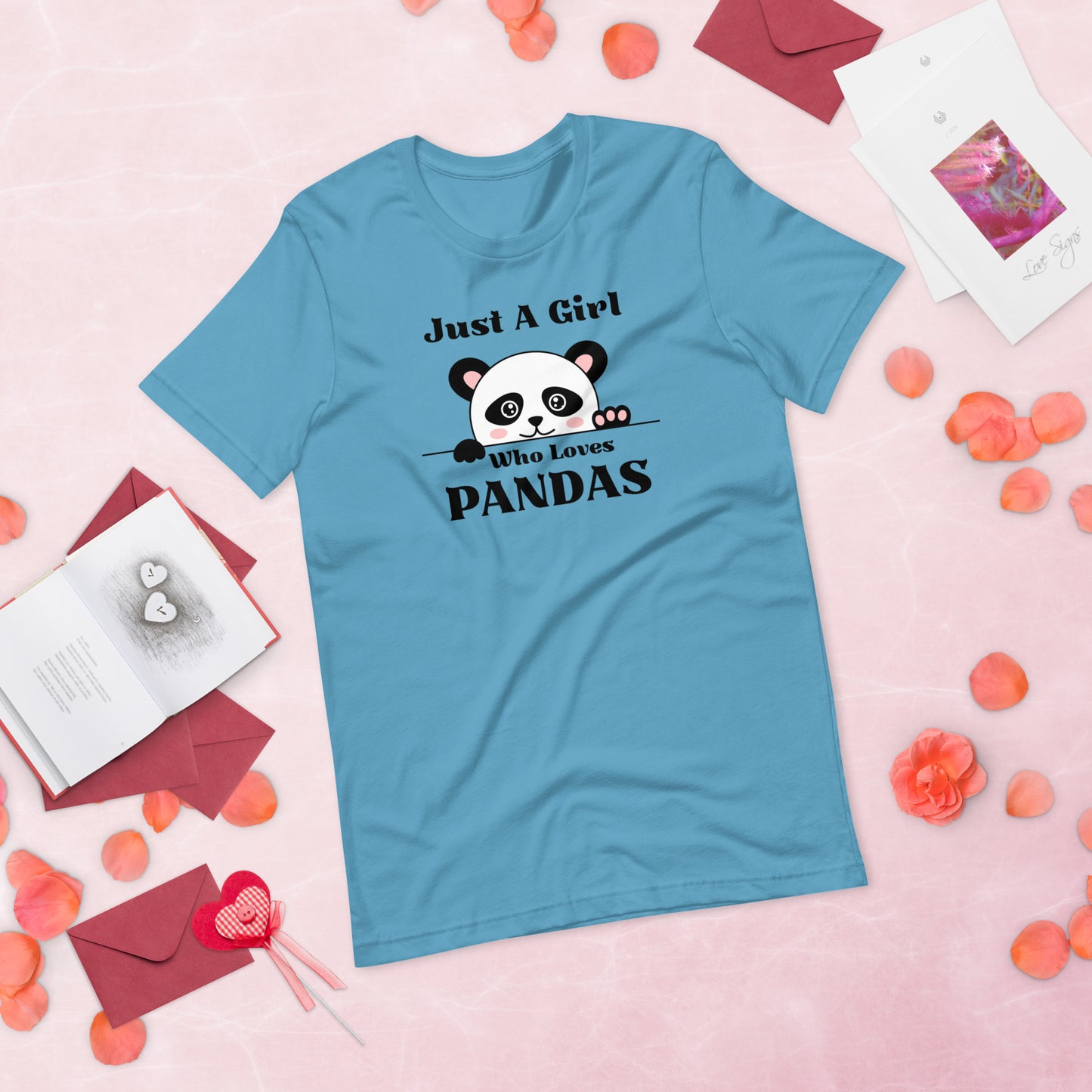 Panda Shirt, Just a Girl Who Loves Pandas, Funny Panda Shirt, Panda Lover Shirt,  Funny Shirt, Cute Panda Unisex t-shirt