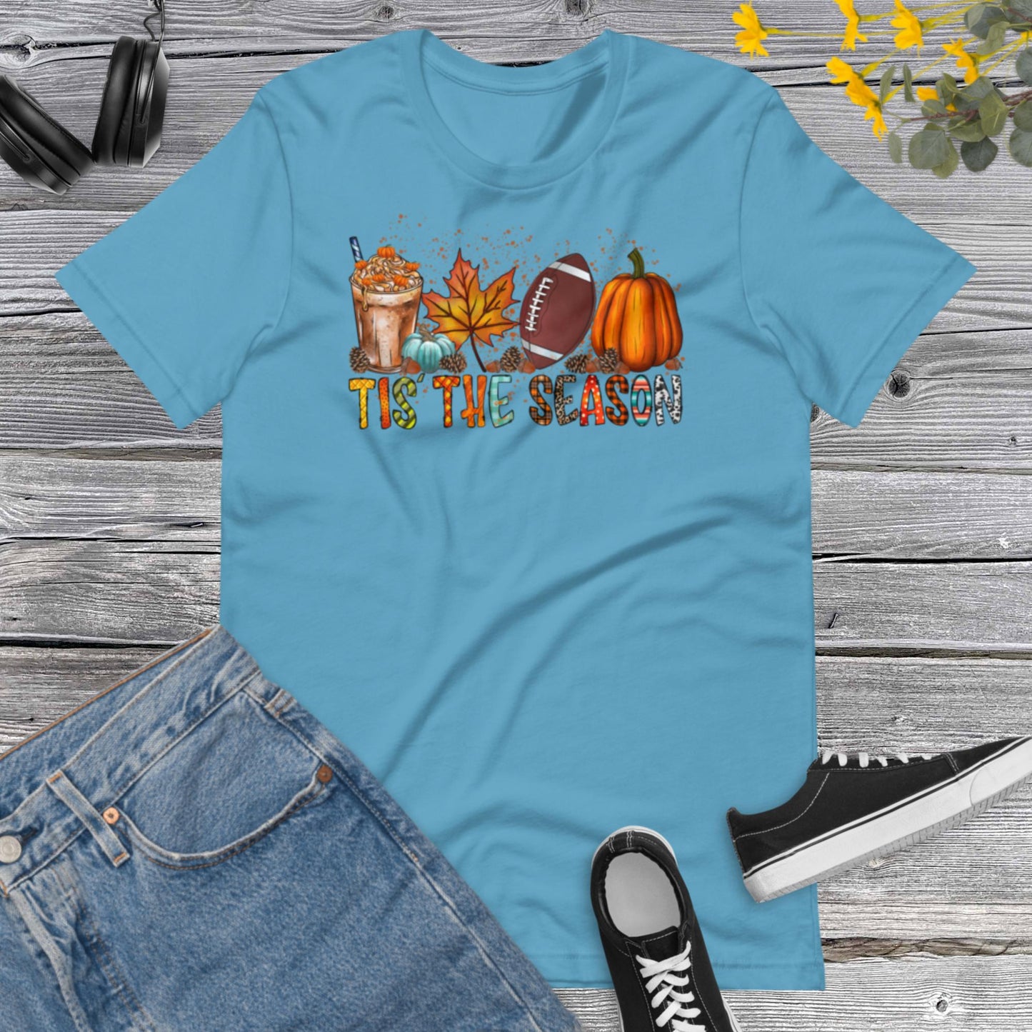 Tis the season, Football Lover, Leopard Pumpkin Season, Football design, Hello Fall, Pumpkins Unisex t-shirt