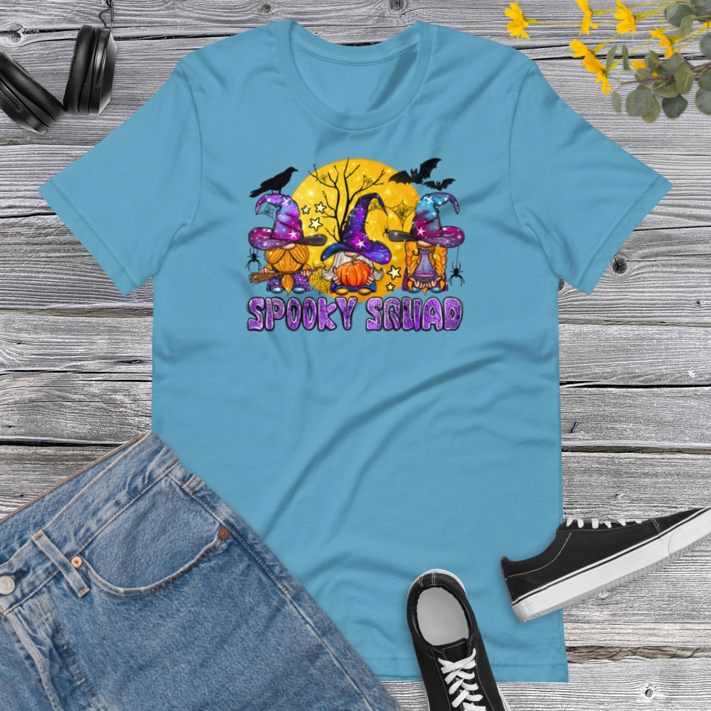 Spooky Squad, Halloween Witch Gnomes, Halloween Gnomes, Western Halloween Unisex t-shirt