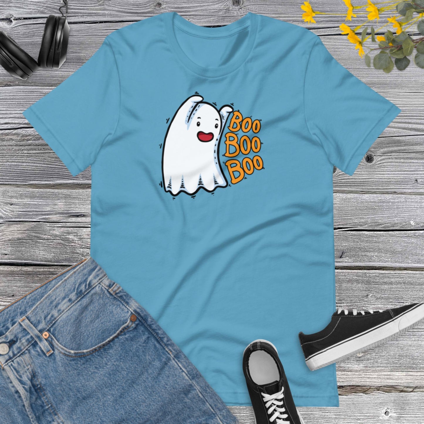 Ghost Boo! Funny Ghost Shirt, Halloween Shirt, Happy Halloween Spooky Ghost Gift Unisex t-shirt