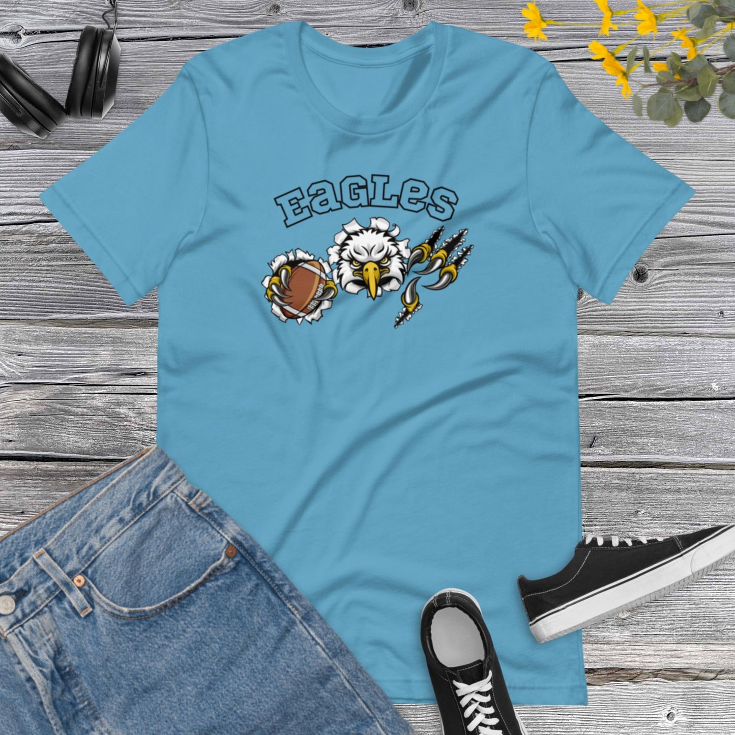 Eagles Football, Mascot Ball, Eagles Football Lover t-shirt, Football Season Unisex t-shirt