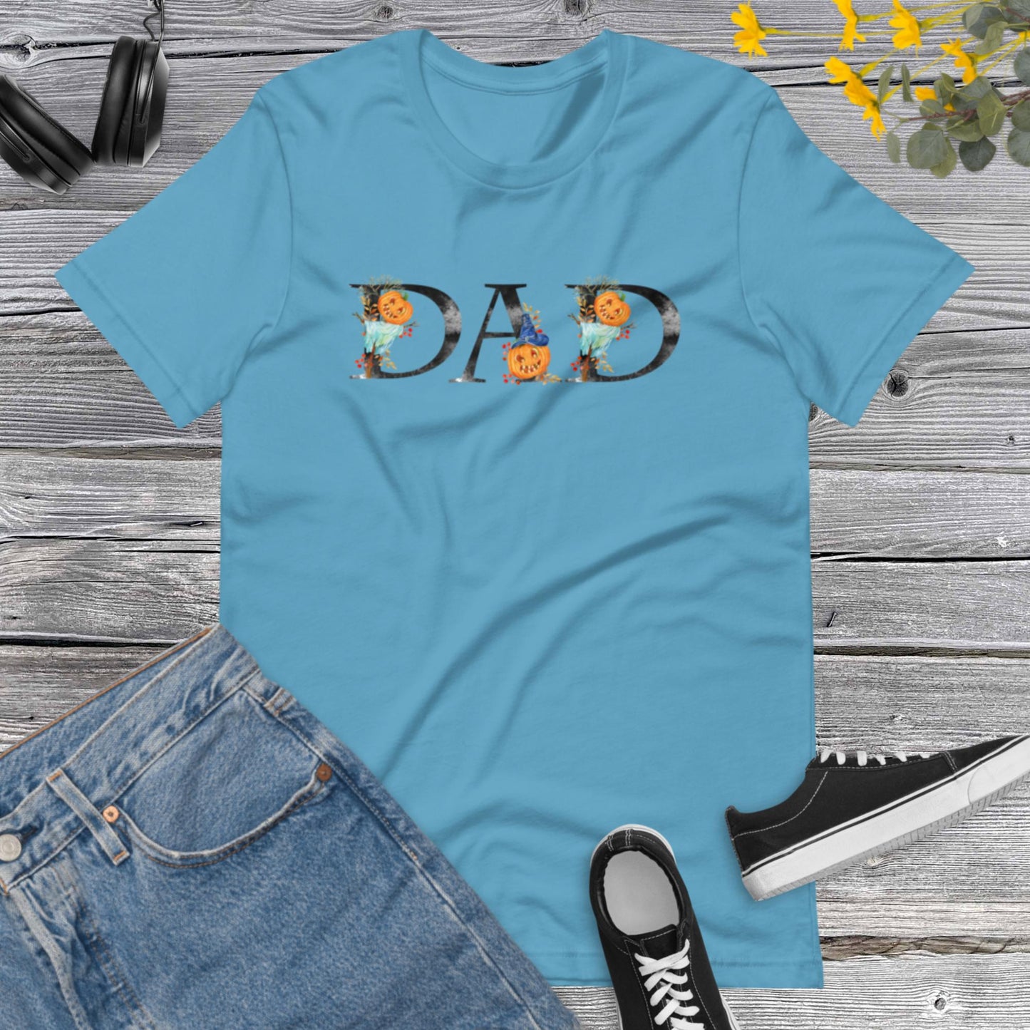 DAD Halloween Shirt, Halloween Family, Mens Halloween Papa Shirts, Halloween Costume, Pumpkins Halloween Papa Unisex t-shirt