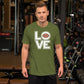 American Love Football, Touchdown Season, Football Design Unisex t-shirt