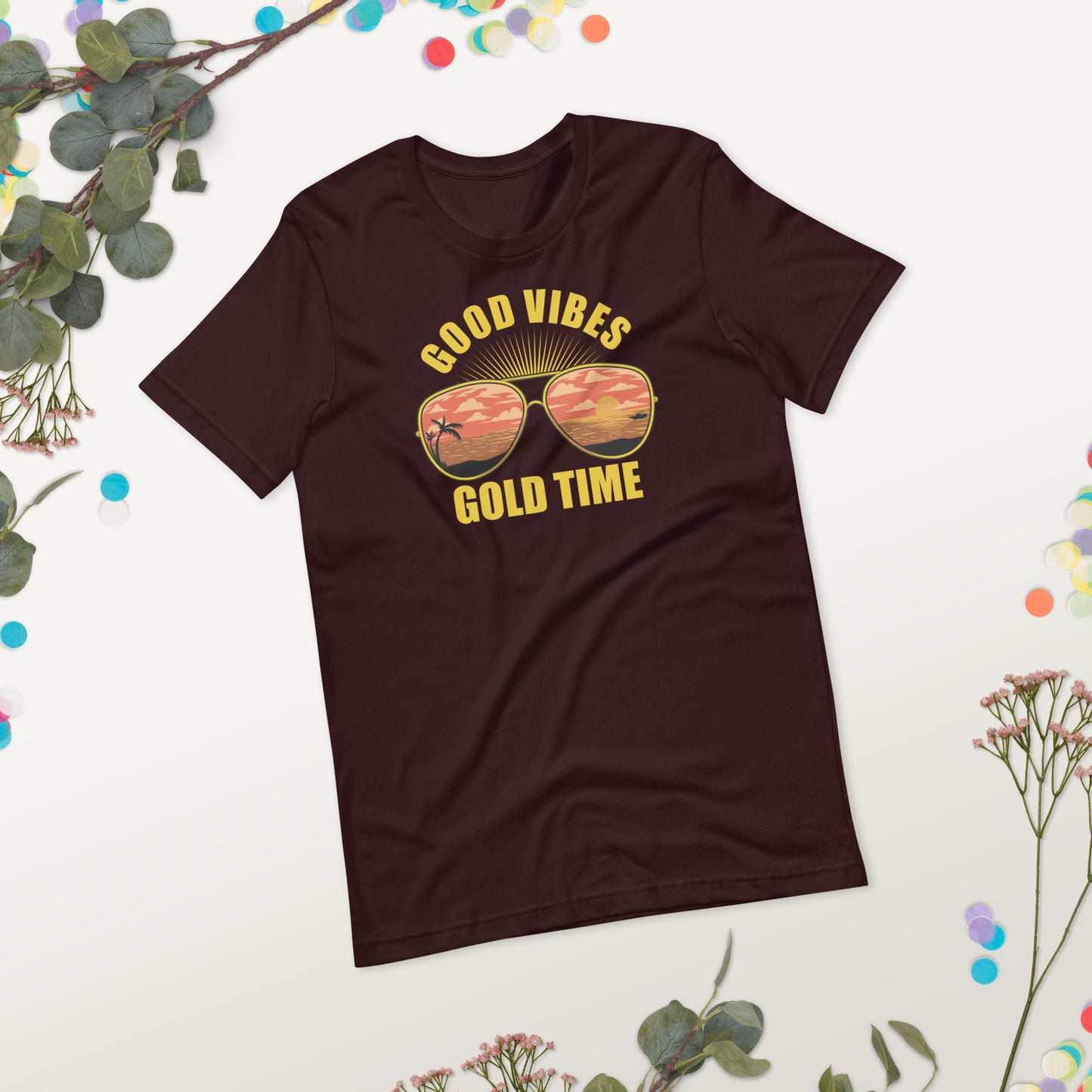 GOOD VIBES GOLD TIME / Unisex t-shirt