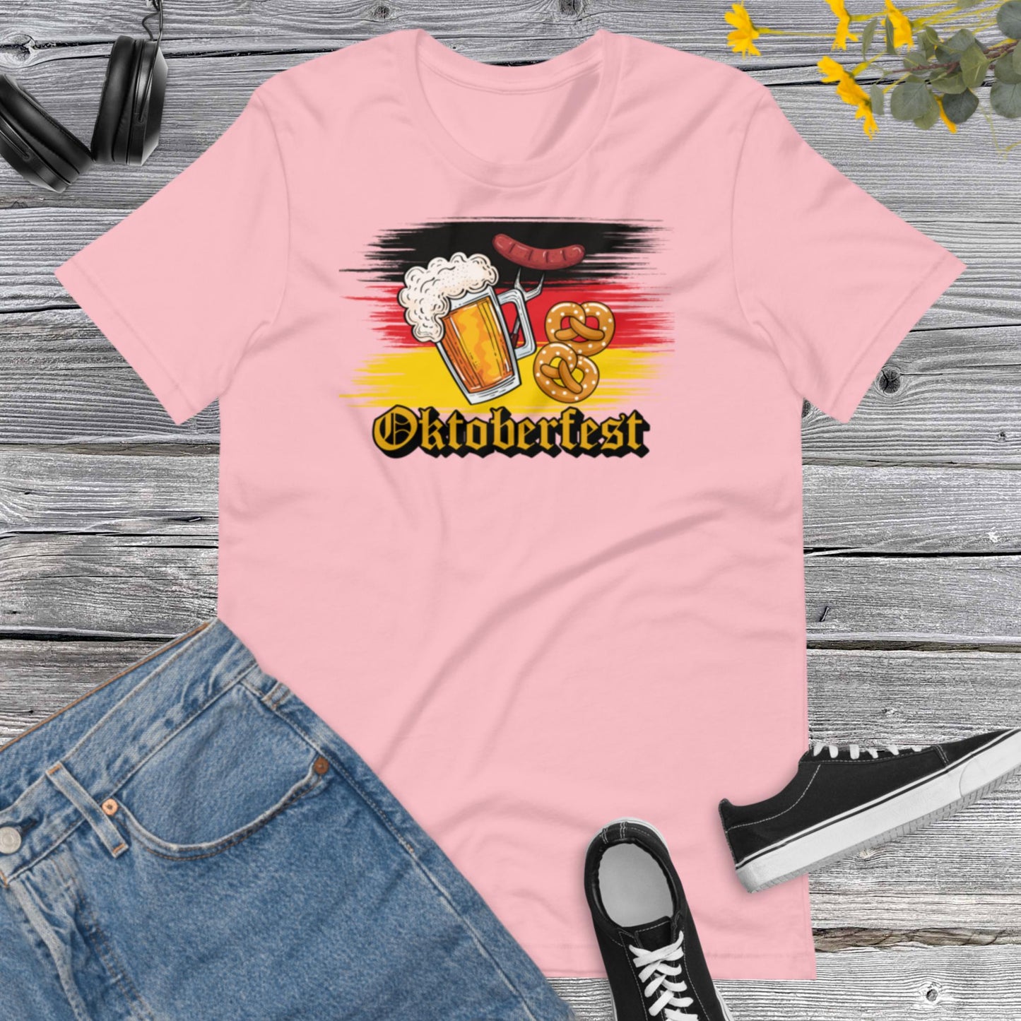 Oktoberfest Shirt, Funny Oktoberfest, Drinking Shirts, Beer Festival, Flag Germany Unisex t-shirtUnisex t-shirt