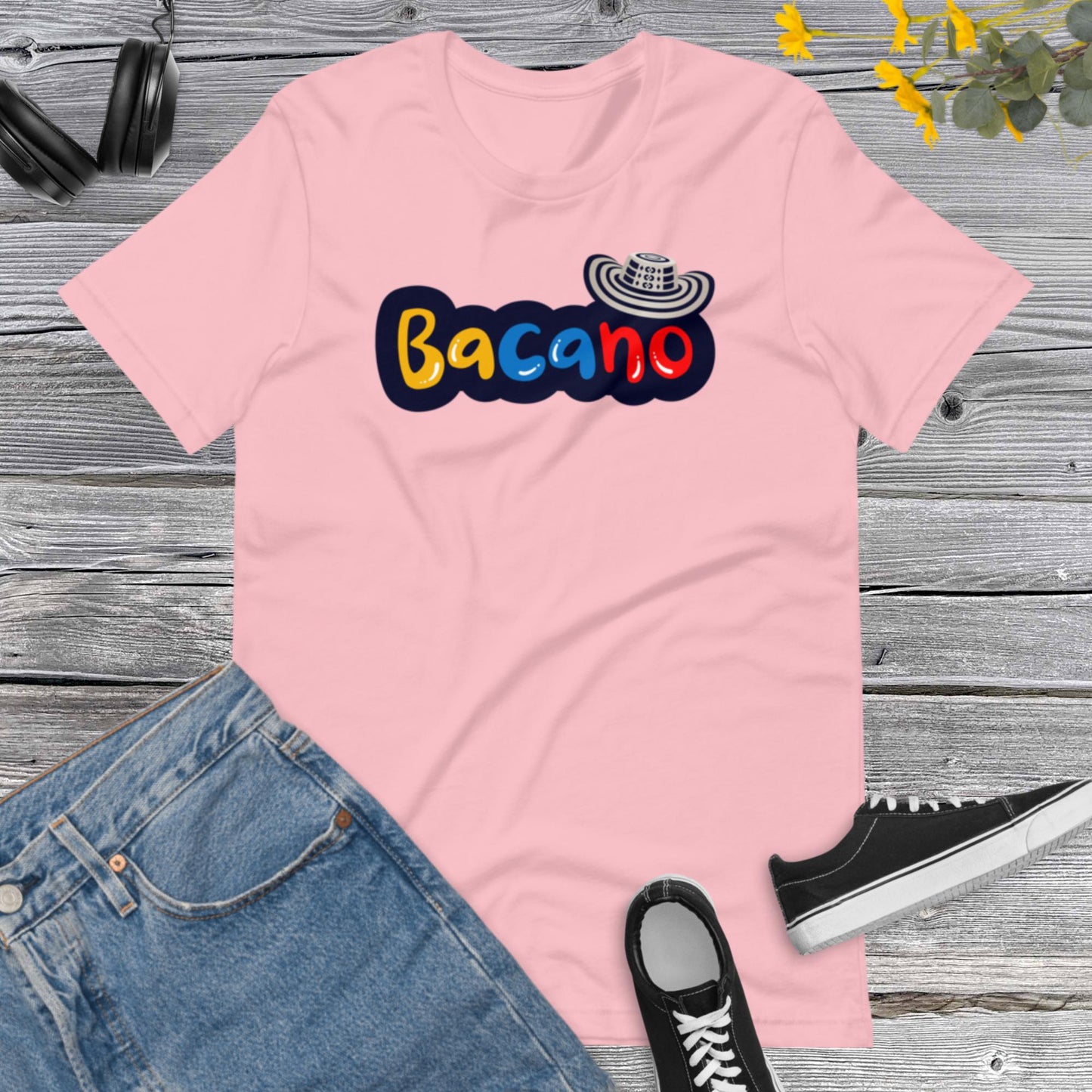 Bacano Colombian Sayings/Dichos,  I Love Colombia, Colombian, Latina Tee, Latino Tshirt, Colombia Traveler Top  Unisex t-shirt