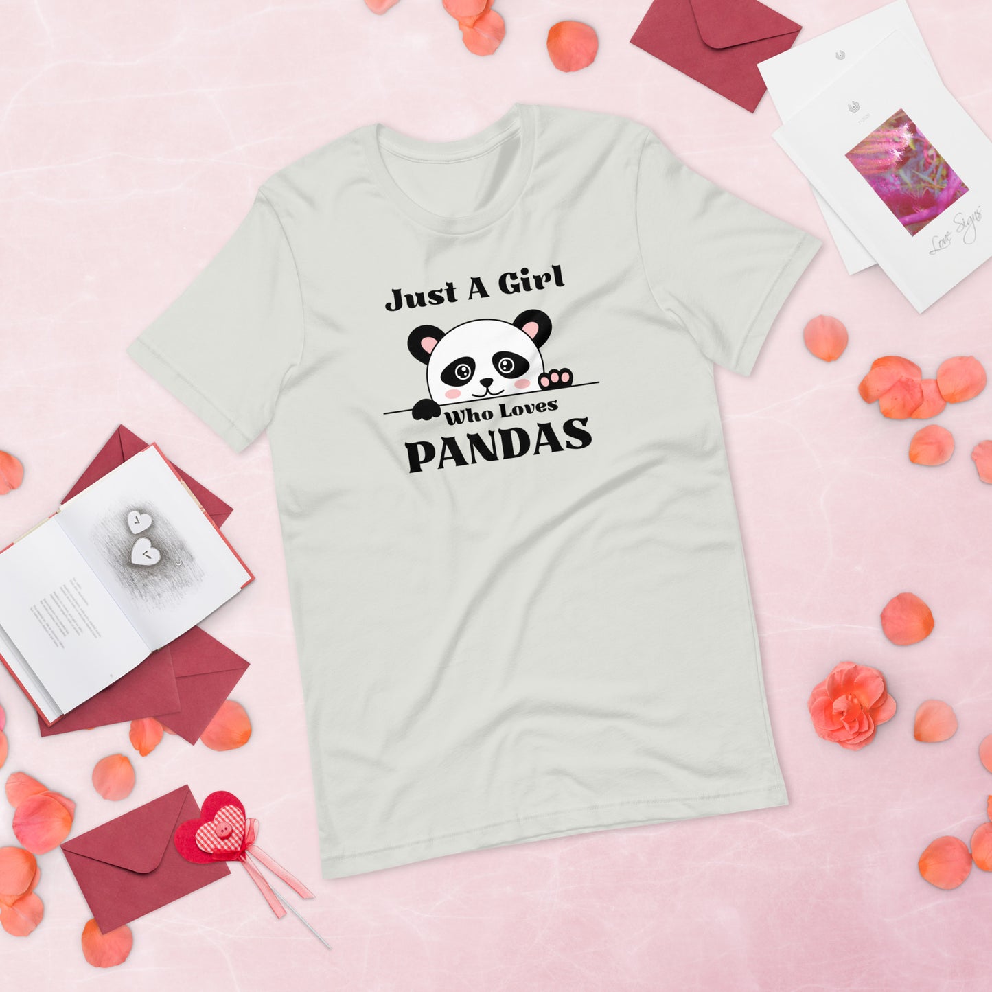 Panda Shirt, Just a Girl Who Loves Pandas, Funny Panda Shirt, Panda Lover Shirt,  Funny Shirt, Cute Panda Unisex t-shirt