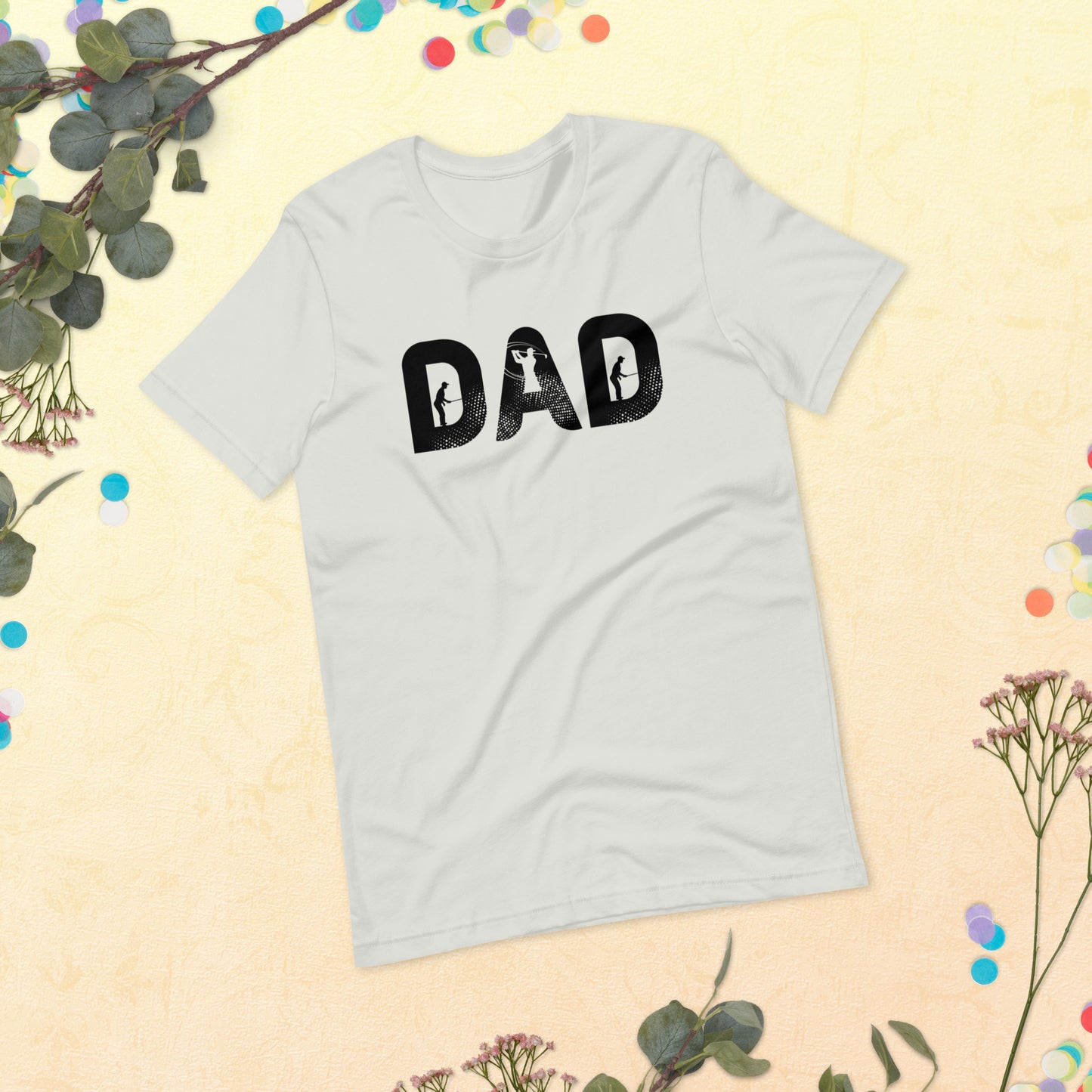 Golf Dad Shirt, Men Golf Daddy Top, Dad Golfing Party Shirt, Matching Family Golfing Unisex t-shirt