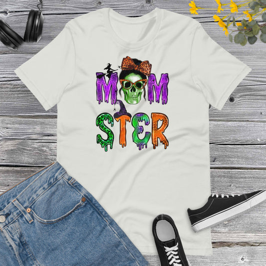 Momster Halloween, Halloween Hat, Halloween Mama, Spooky Mom, Happy Halloween, Mom Unisex t-shirt