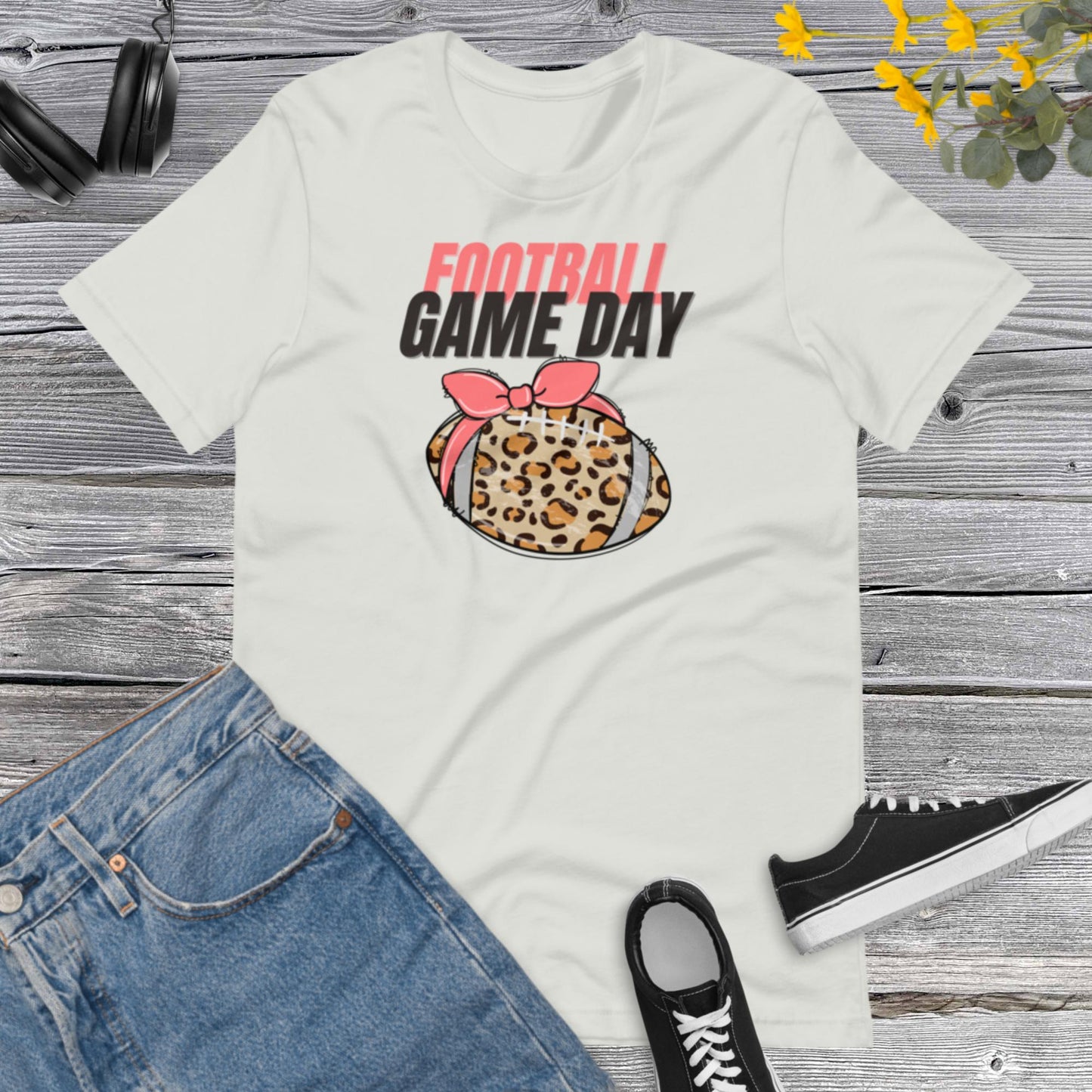 Football Game Day, Football Mom Shirt, Game Day Shirt Women, Football Shirts For Women, Game Day Leopard, Football Season Unisex t-shirt