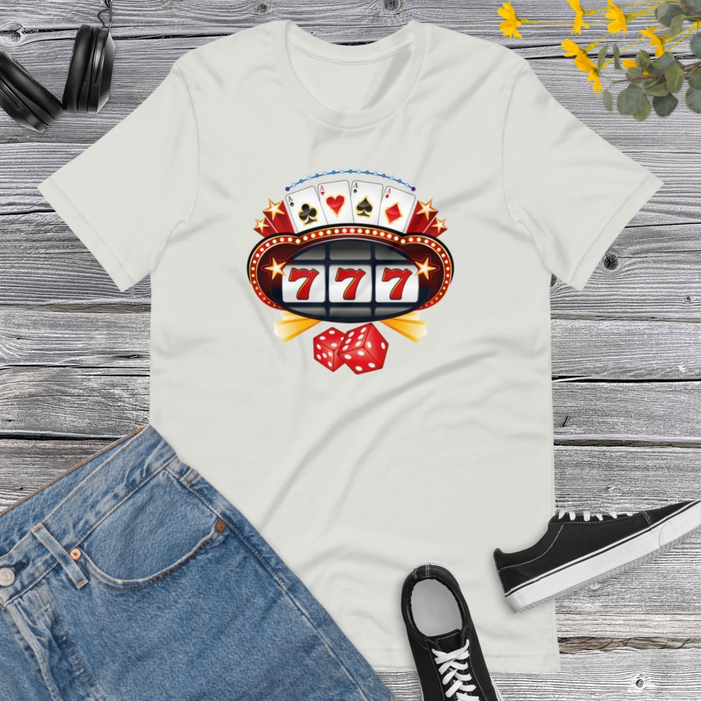 Jackpot Slot Machine Lucky 777 Casino, Jackpot Vibes, Winner mode, Vegas trip, Casino shirt, Las Vegas Unisex t-shirt