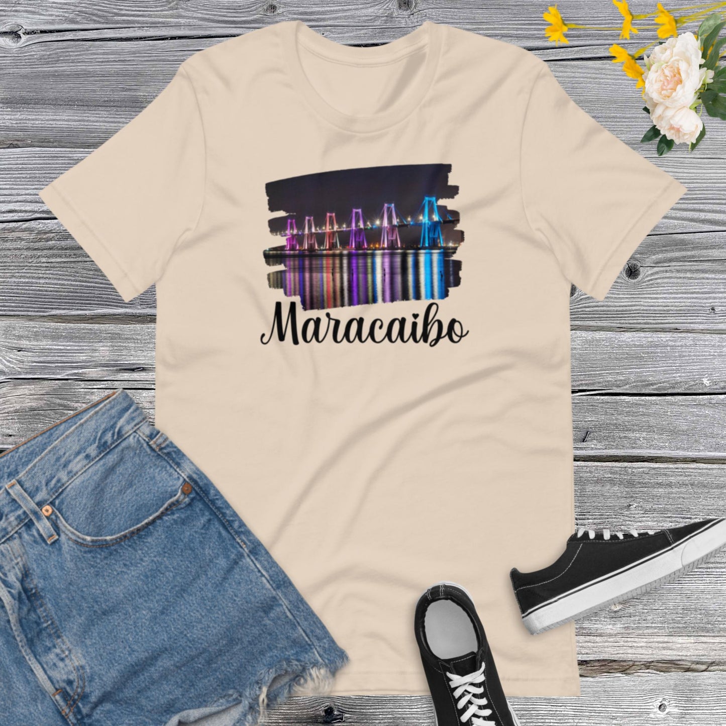 Maracaibo Venezuela, Puente Rafael Urdaneta, Puente sobre el Lago, I love Venezuela Unisex t-shirt