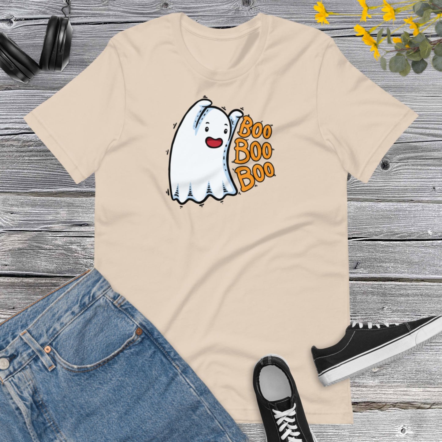 Ghost Boo! Funny Ghost Shirt, Halloween Shirt, Happy Halloween Spooky Ghost Gift Unisex t-shirt