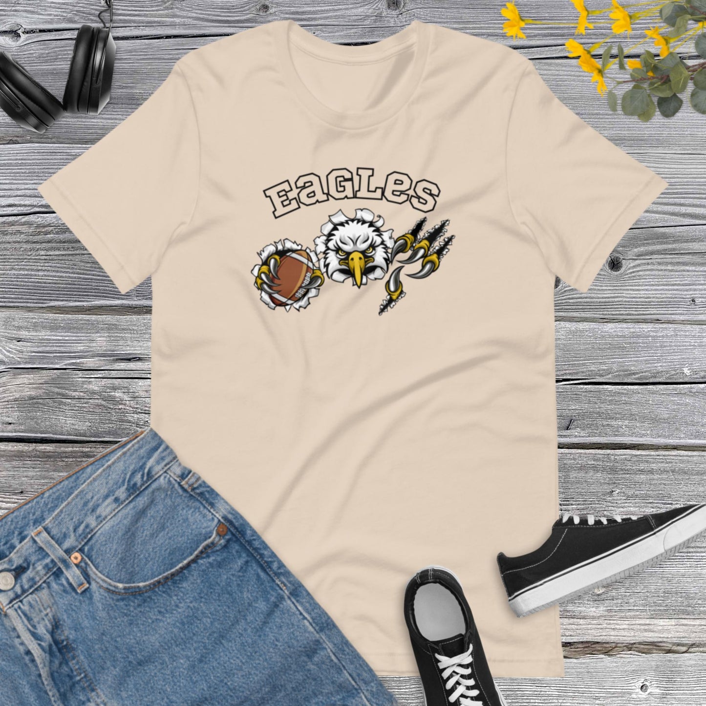 Eagles Football, Mascot Ball, Eagles Football Lover t-shirt, Football Season Unisex t-shirt