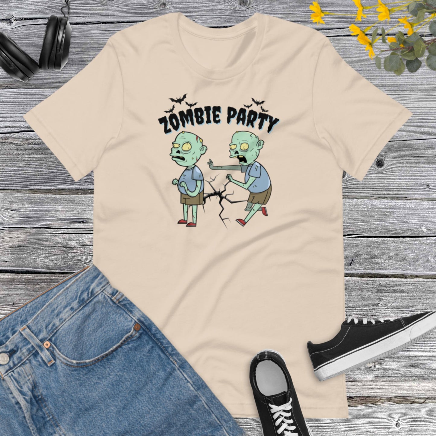 Zombie Party Shirt, Trick or Treat, Spooky Season, Halloween Party, Happy Halloween, Funny Halloween Zombie Unisex t-shirt