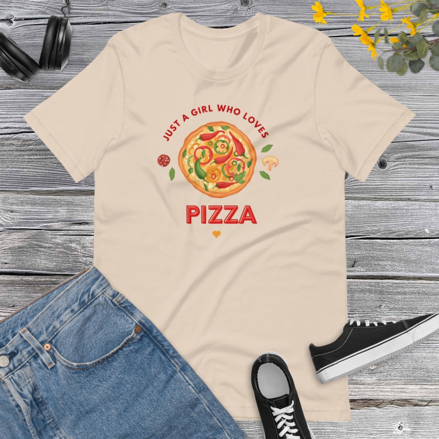 Just a girl Who loves Pizza, Food Pizza shirt, Gift for Pizza Lover, Fast Food Shirts, Pizza Pocket Tee, Pizza Lover Gift t-shirt