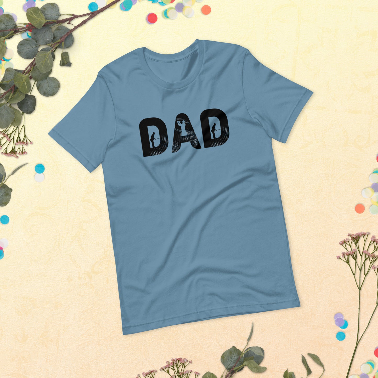 Golf Dad Shirt, Men Golf Daddy Top, Dad Golfing Party Shirt, Matching Family Golfing Unisex t-shirt