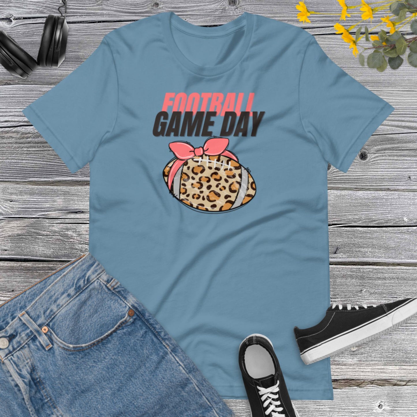 Football Game Day, Football Mom Shirt, Game Day Shirt Women, Football Shirts For Women, Game Day Leopard, Football Season Unisex t-shirt