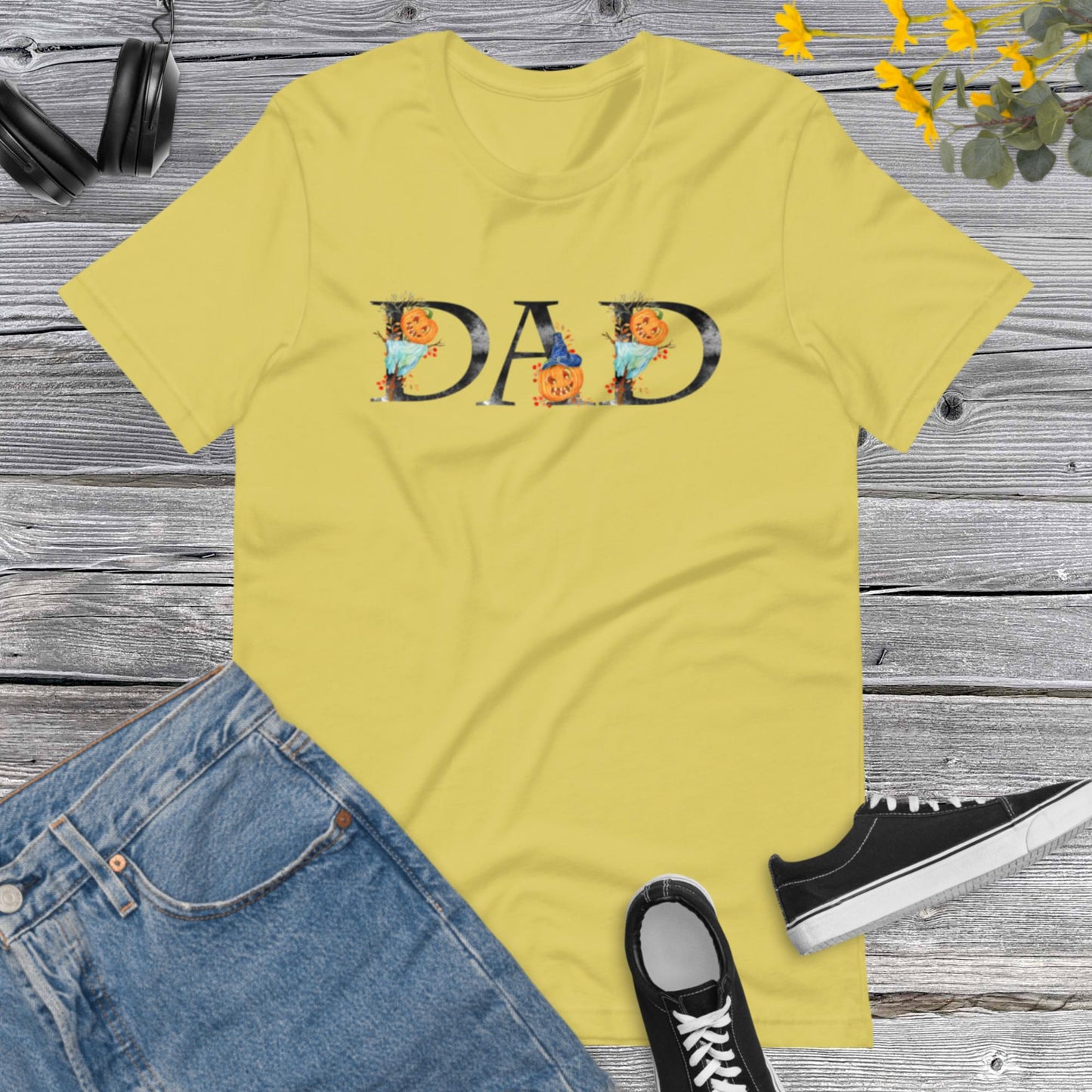 DAD Halloween Shirt, Halloween Family, Mens Halloween Papa Shirts, Halloween Costume, Pumpkins Halloween Papa Unisex t-shirt