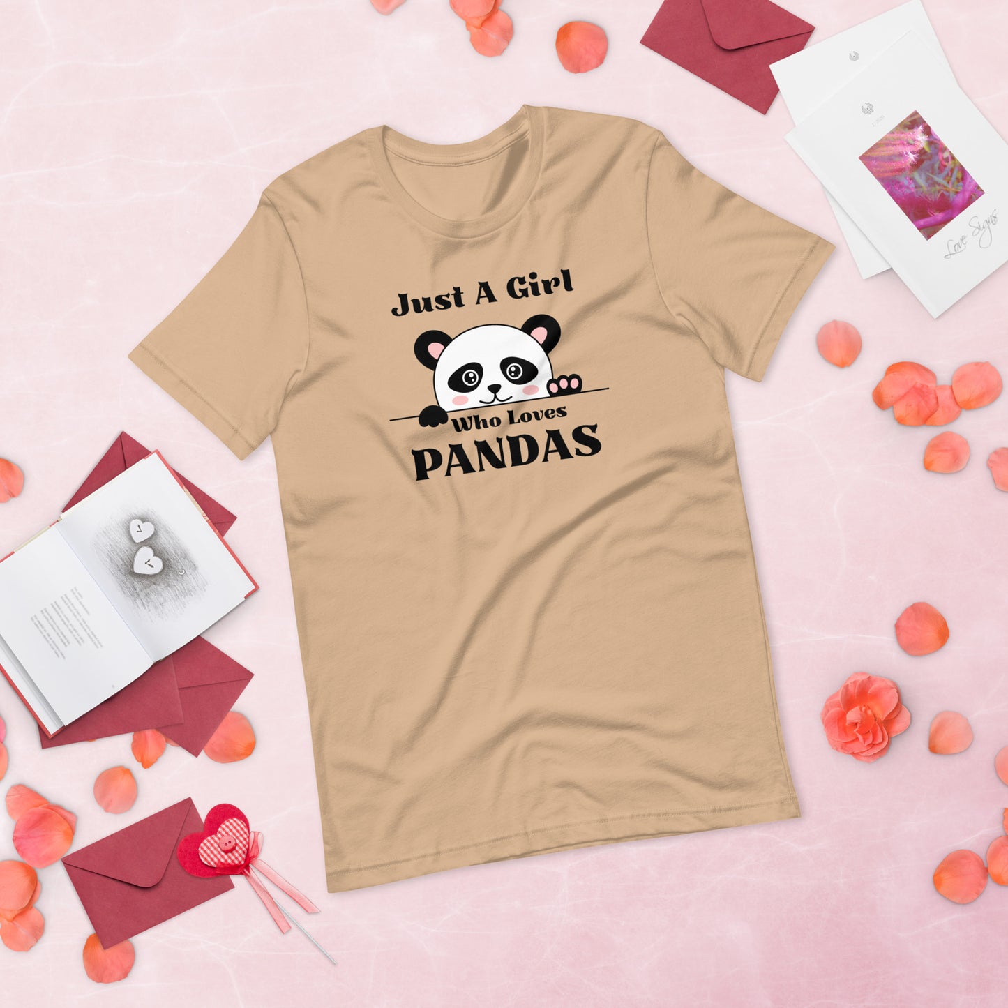 Panda Shirt, Just a Girl Who Loves Pandas, Funny Panda Shirt, Panda Lover Shirt,  Funny Shirt, Cute Panda Unisex t-shirt