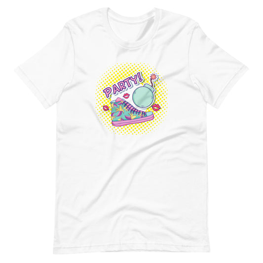 Birthday Pop Art, Retro Party Pop Art, Unisex t-shirt