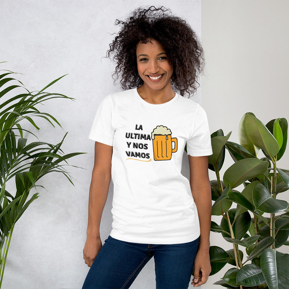 La ultima y nos Vamos, Beer shirt, Venezuela shirt, I Love shirt, Unisex t-shirt