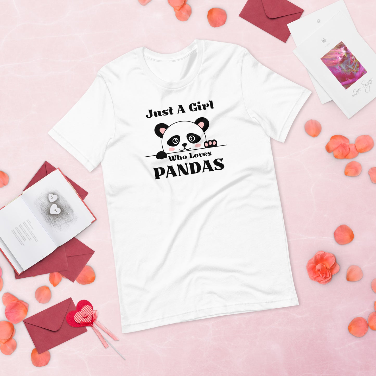 Panda Shirt, Just a Girl Who Loves Pandas, Funny Panda Shirt, Panda Lover Shirt,  Funny Shirt, Cute Panda Unisex t-shirt