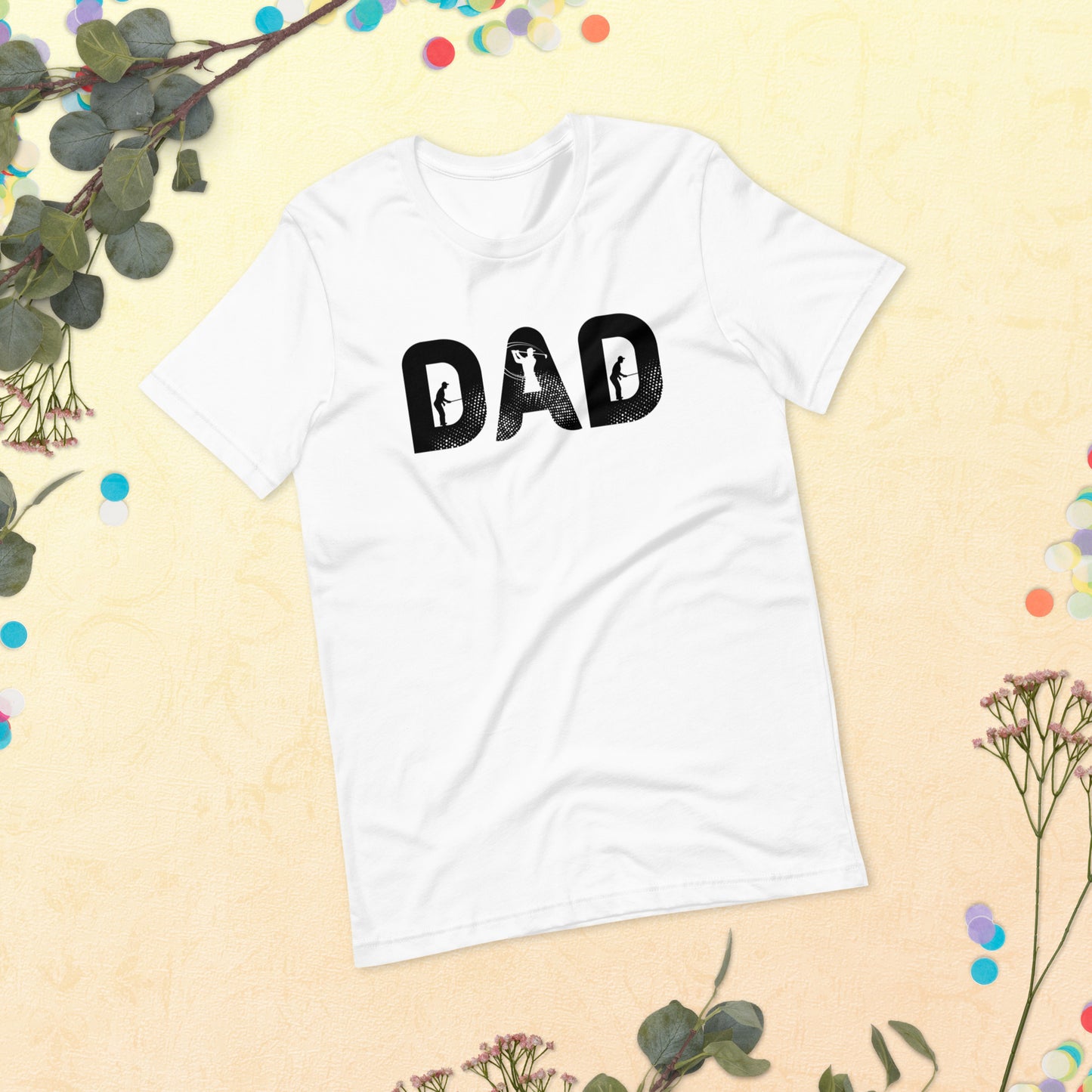 Golf Dad Shirt, Men Golf Daddy Top, Dad Golfing Party Shirt, Matching Family Golfing Unisex t-shirt