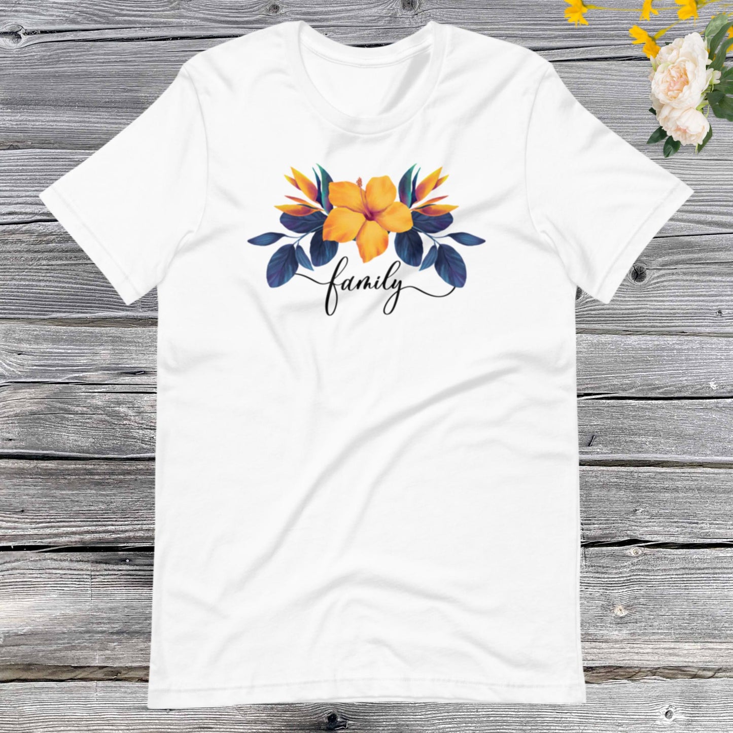 Watercolor Flower Family Shirt, Trendy Cute Watercolour Floral Unisex t-shirt