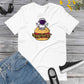 Astronaut Burger Unisex T-Shirt, Cute Astronaut Peace, Burger Lover, Burger Shirt, Foodie Lover Unisex t-shirt