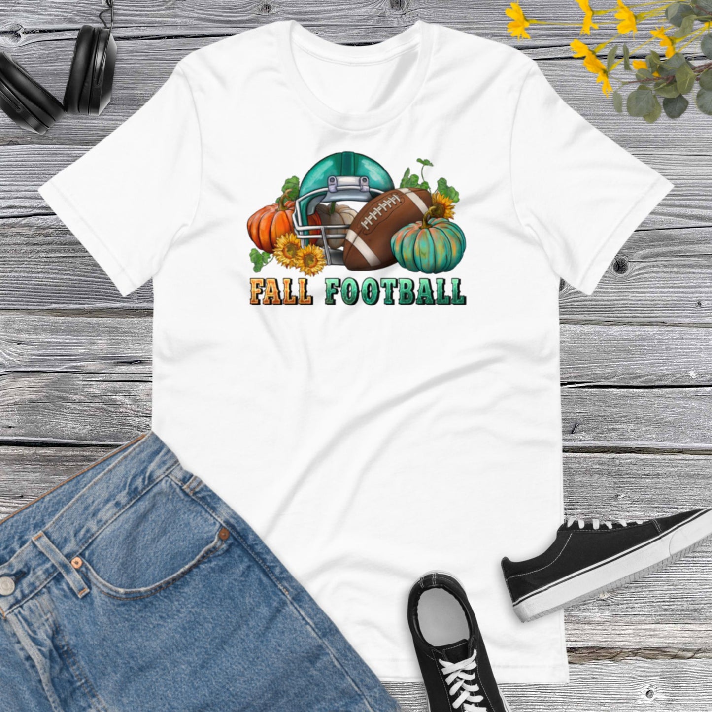 Fall Football, Football Ball, Football Lover, Pumpkin, Happy Fall, Football Game Day Unisex t-shirt