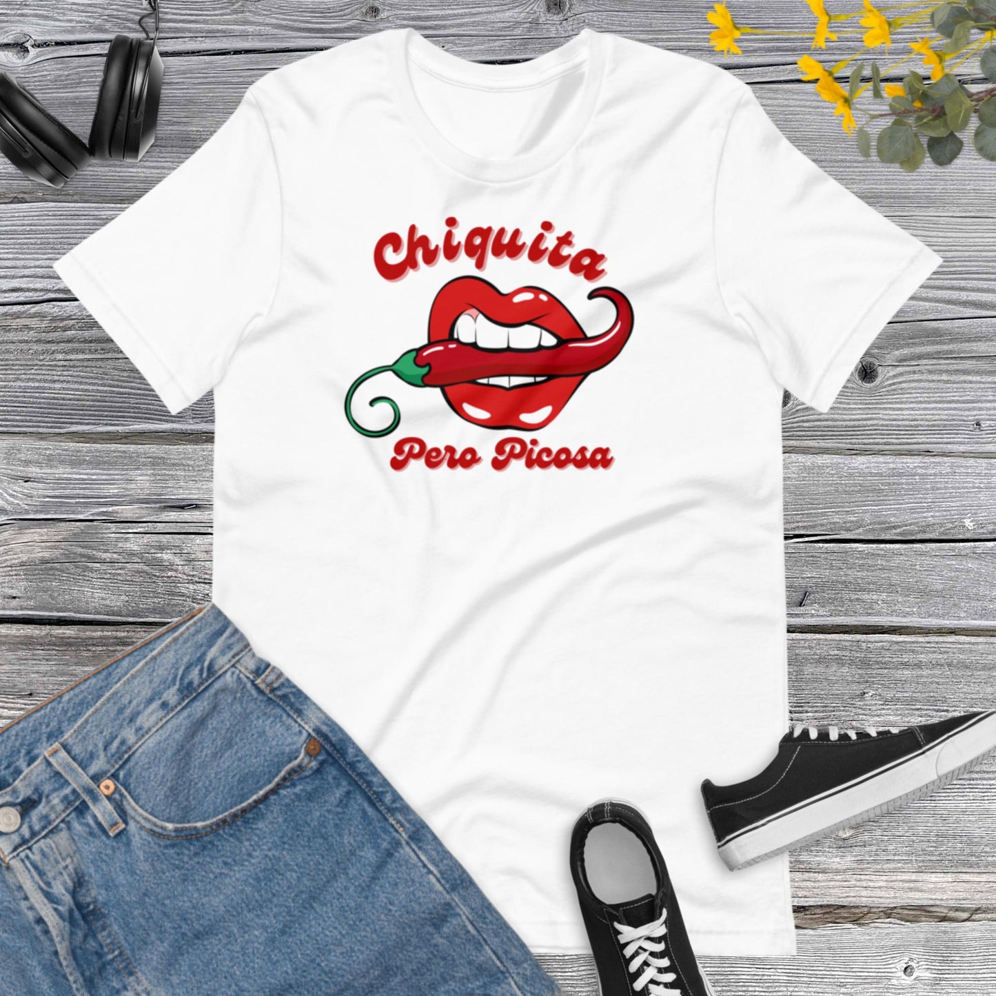 Chiquita Pero Picosa, Retro Chili Pepper, Latina Power, Latina Feminist, Funny shirt, Chiquita Vintage Shirt, Hot Head Unisex t-shirt