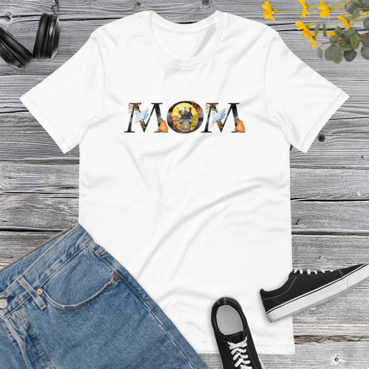 Halloween MOM, Happy Halloween Spooky Ghost, Halloween Mama, Letter Mom Watercolor, Pumpkins, Halloween Costume Unisex t-shirt